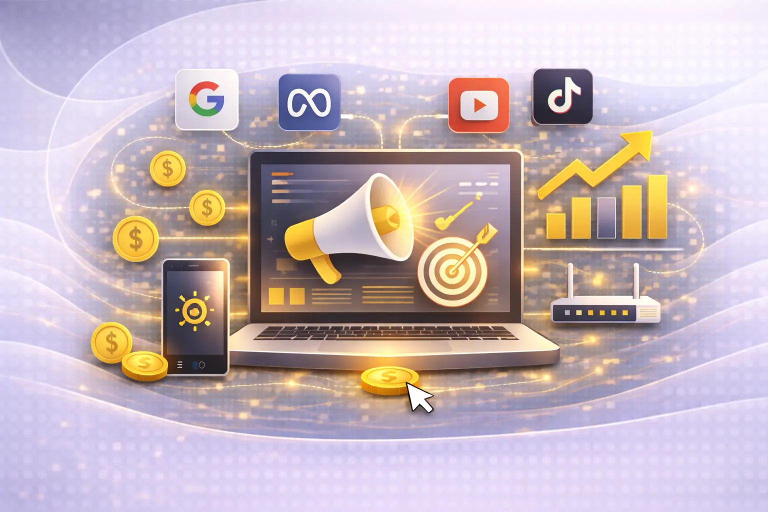 Publicidad Digital (Google, Meta, YouTube, TikTok, LinkedIn)